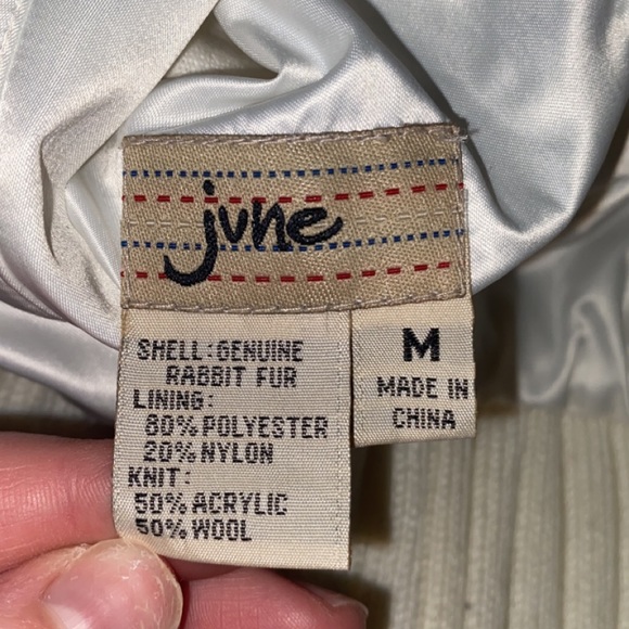 June Brand Rabbit Fur Jacket - Picture 3 of 3